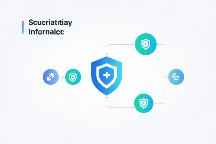 信息结构示意与安全机制流程图